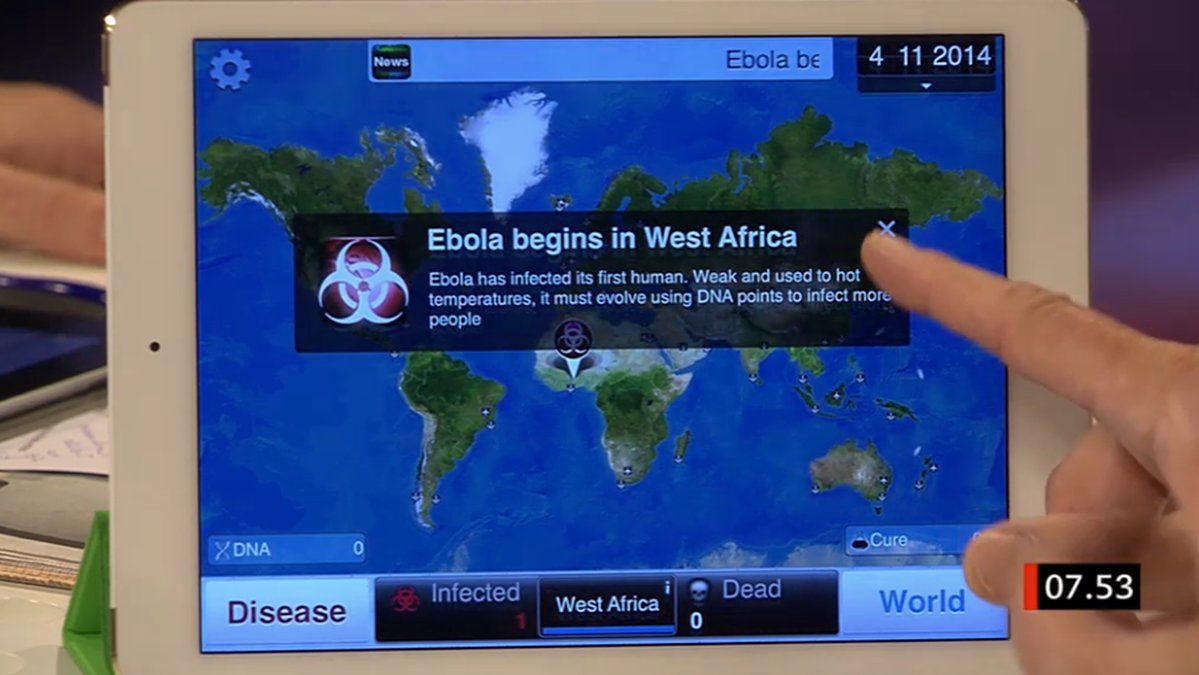 Spelrecensenten pekar ut Västafrika på kartan.